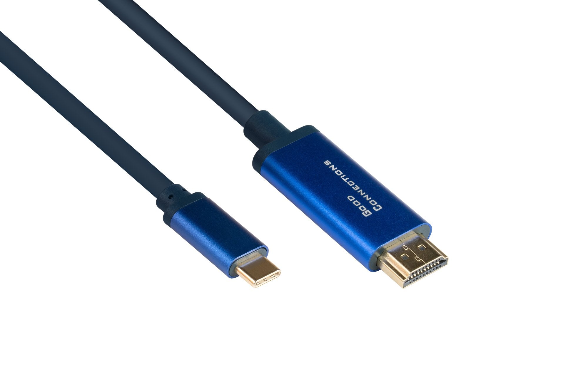 EAN 4014619554676 - Alcasa 4520-CSF030B adaptador de cable de vídeo 3 m USB Tipo C HDMI tipo A (Estándar) Azul imagen 1
