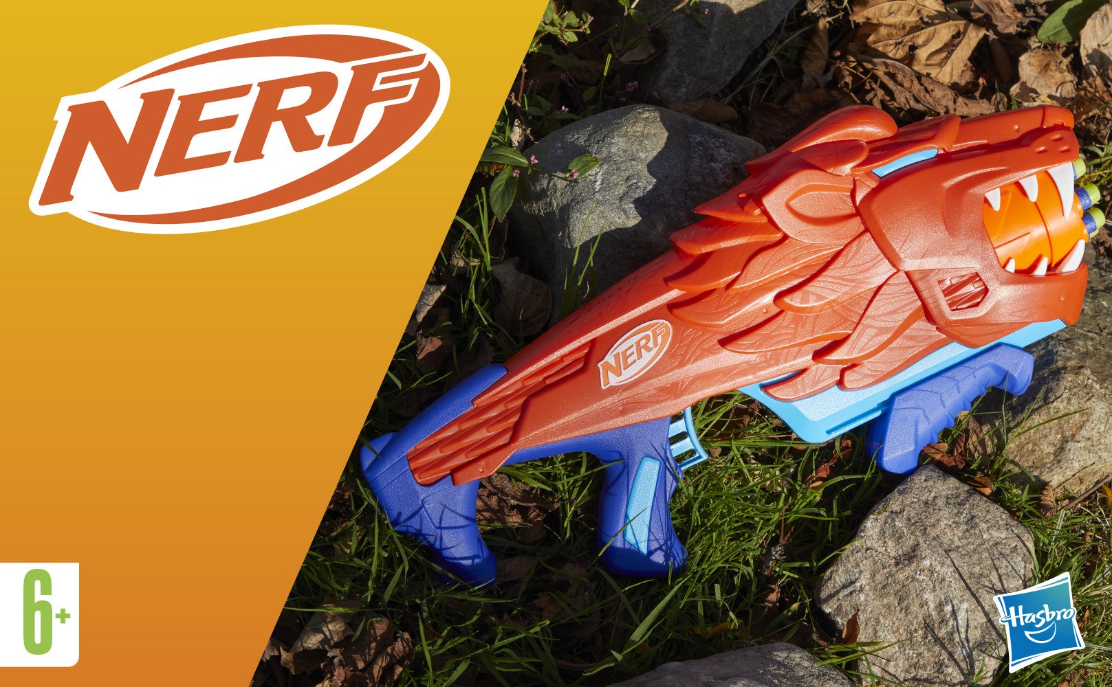 Hasbro Nerf Junior Wild Lionfury, Pistola Nerf F8646eu4