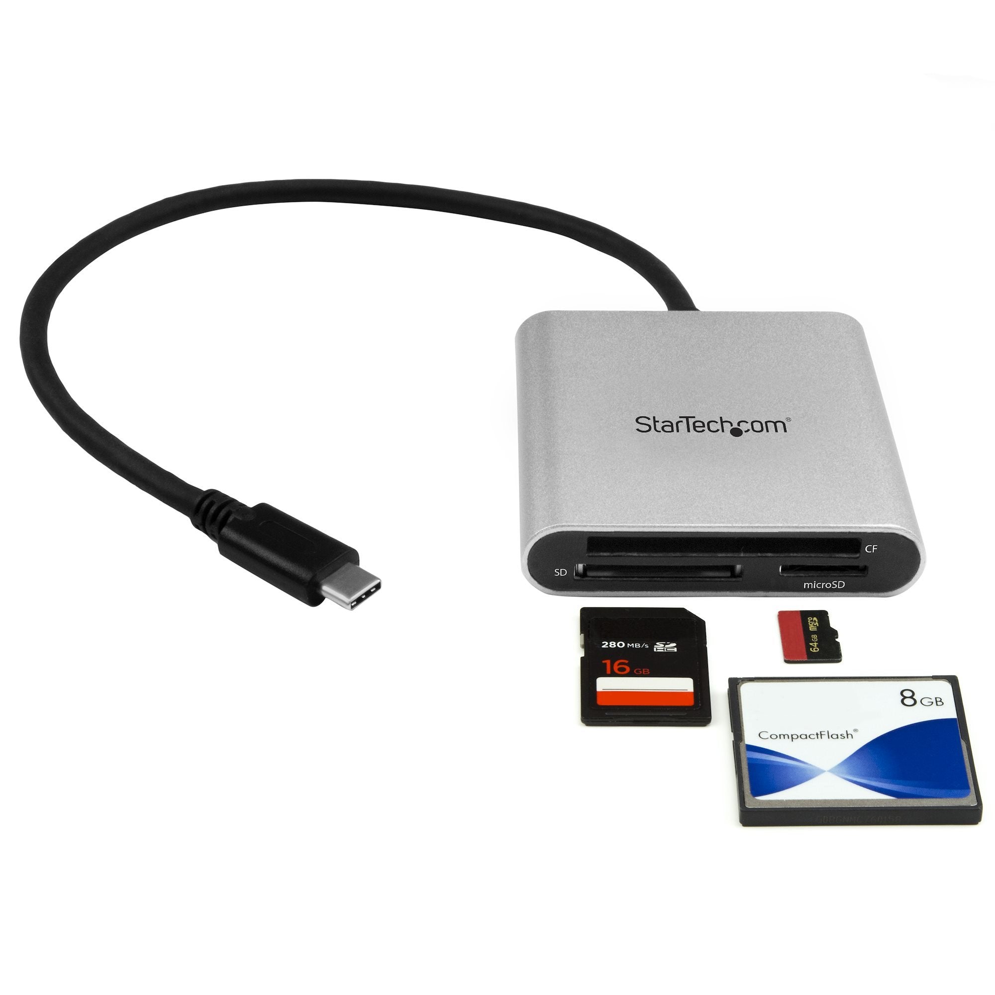 Lector De Tarjetas Externo Startech Usb-C De Accs Flash Sd Cf Microsd