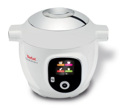 Tefal Cy851130 Olla Multi-Cocción 6 L Cromo, Blanco