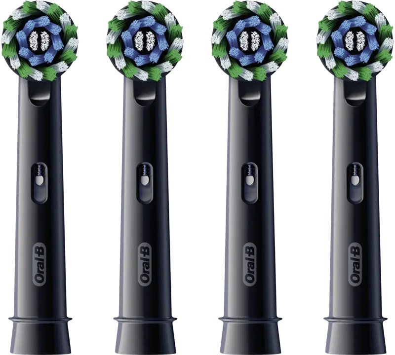 Oral-B Aufsteckbürsten Schwarz Pro Crossaction 4er