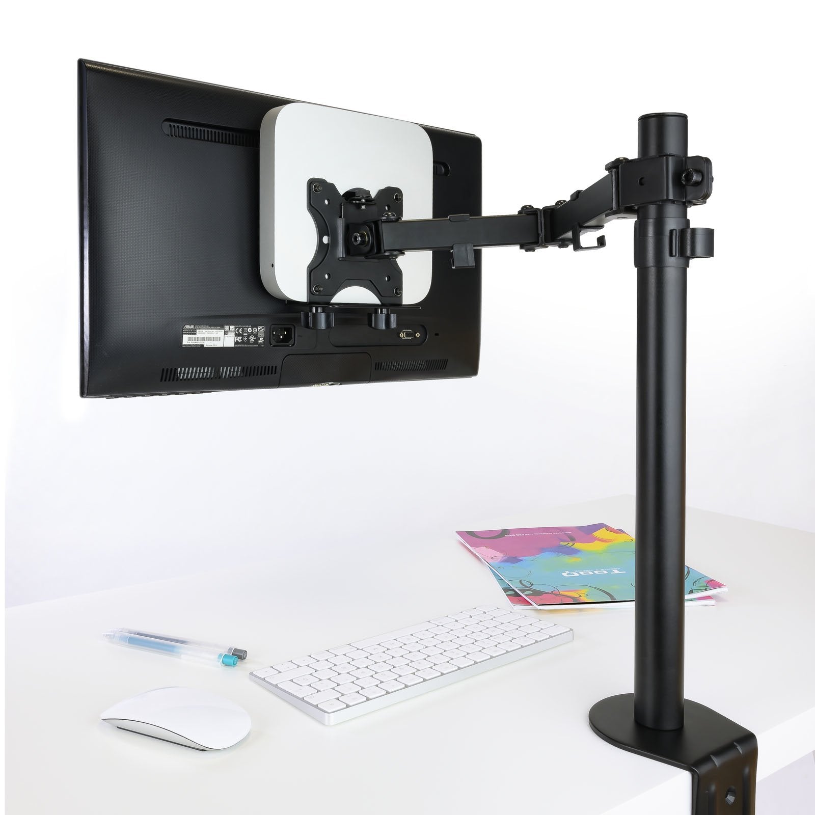 Tooq Soporte Vesa Para Mini Pc - 4 Opciones De Instalacion - Peso Max 5kg - Vesa 100x100 - Negro