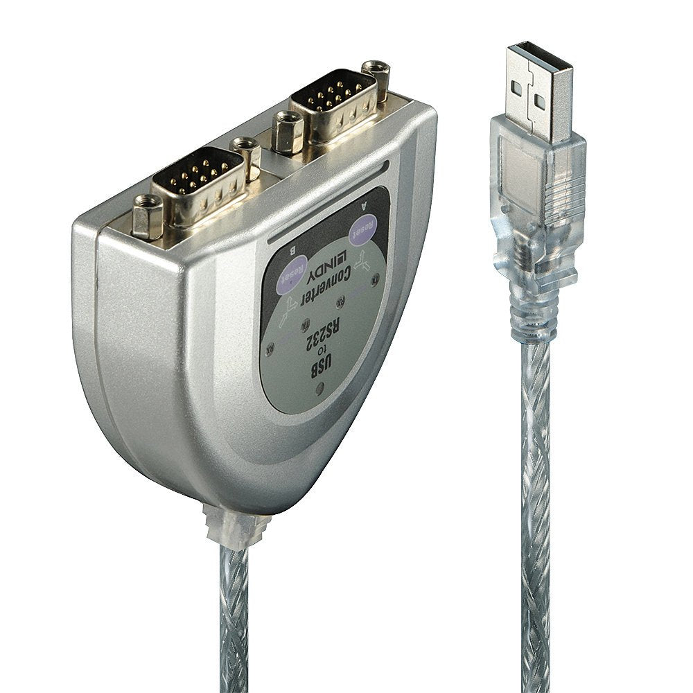 Lindy Usb A Rs232 Convertidor 2 Puertos