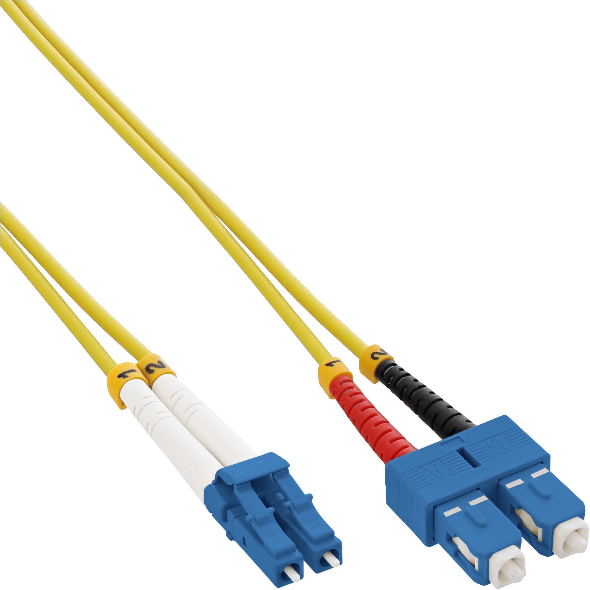 Cable Dúplex De Fibra Óptica Inline, Lc/Sc, 9/125 ?M, Os2, 10 M