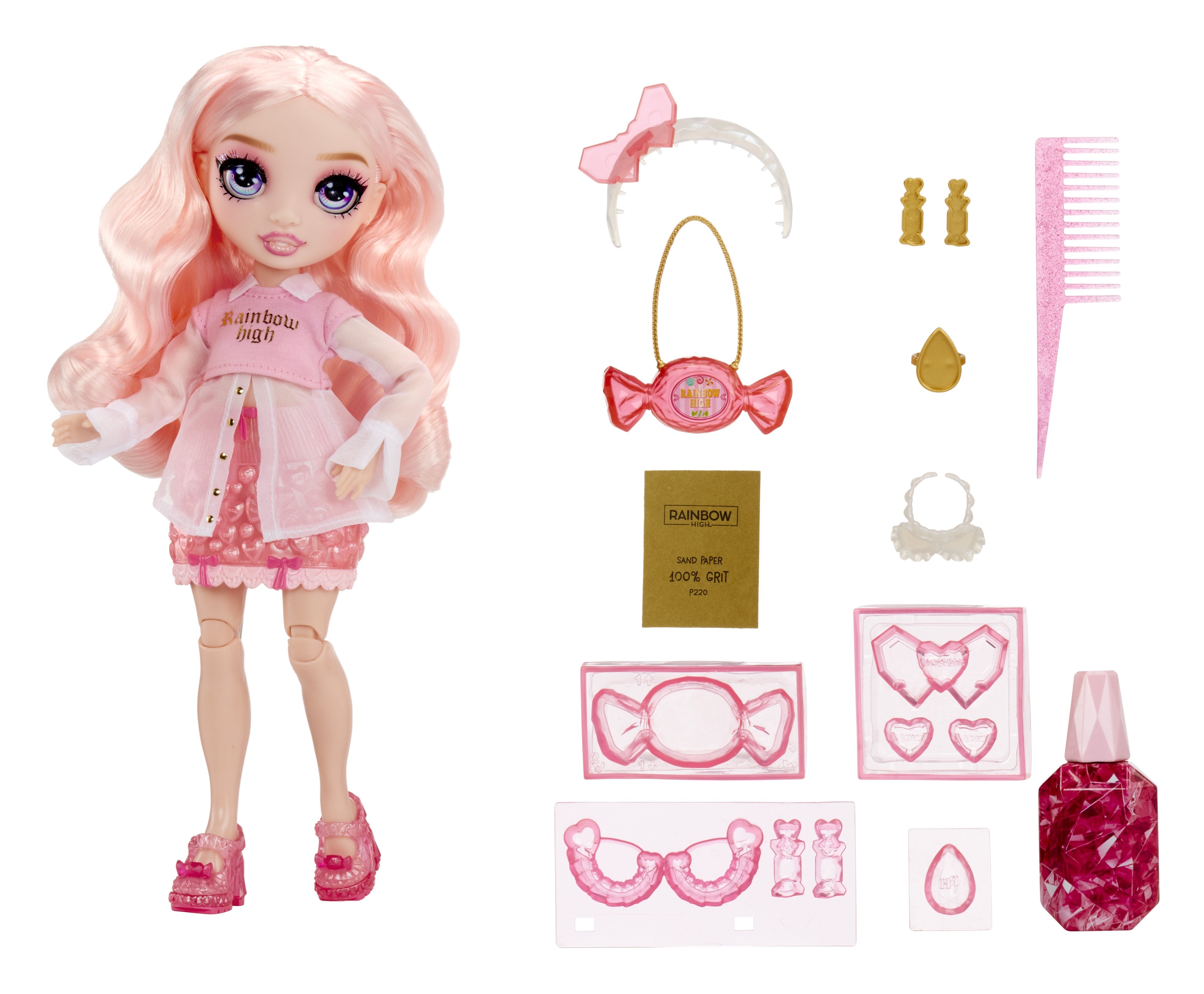 EAN 0035051121367 - Rainbow High Creative Crystals Fashion Doll- Bella imagen 4