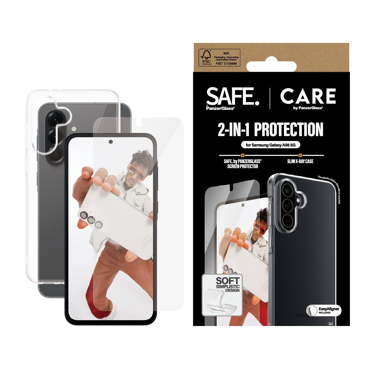 EAN 5715685016103 - PanzerGlass CARE™ by ® 2-in-1 Bundle Samsung Galaxy A56 5G Protector de pantalla 1 pieza(s) imagen 2