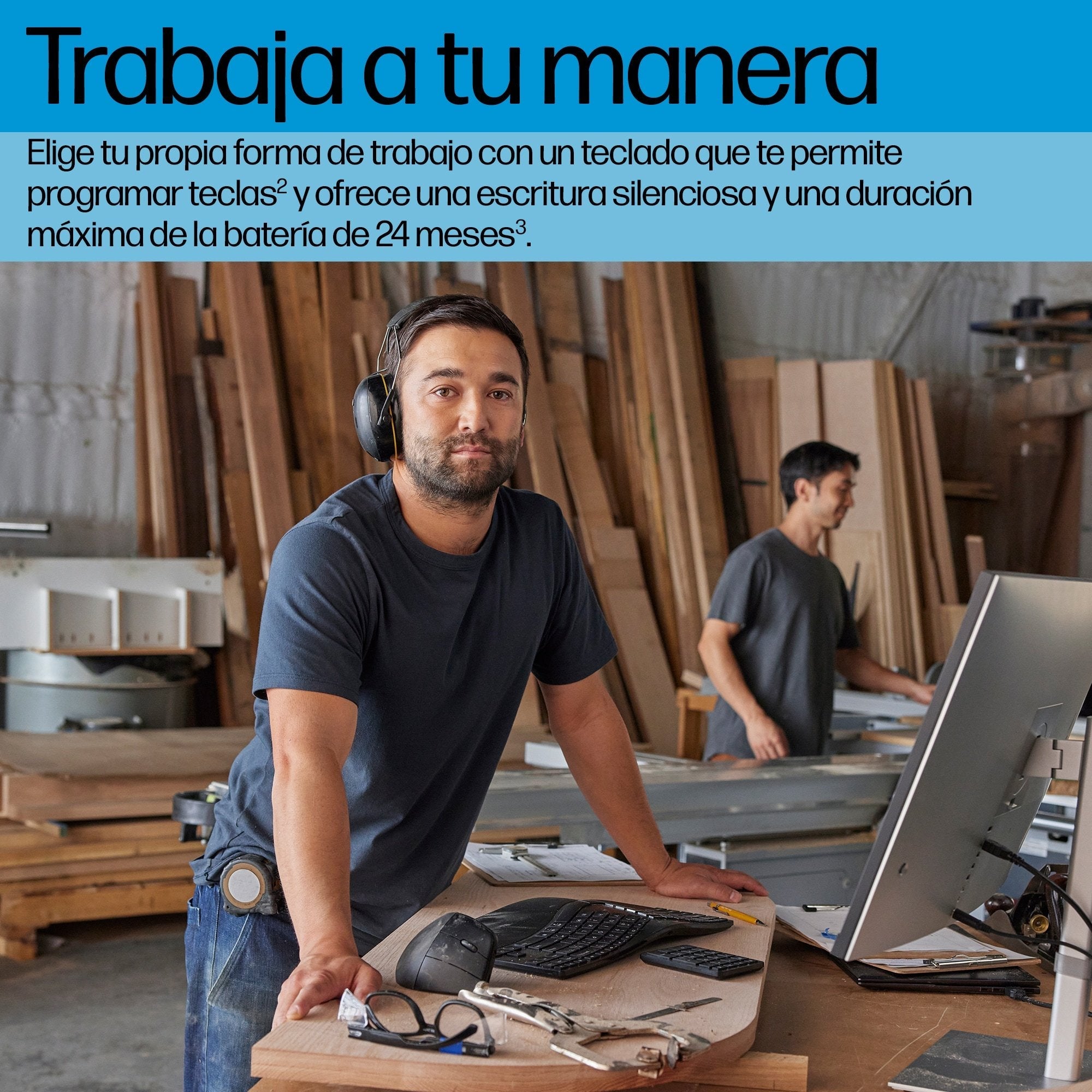 Hp Teclado Inalámbrico Ergonómico 965