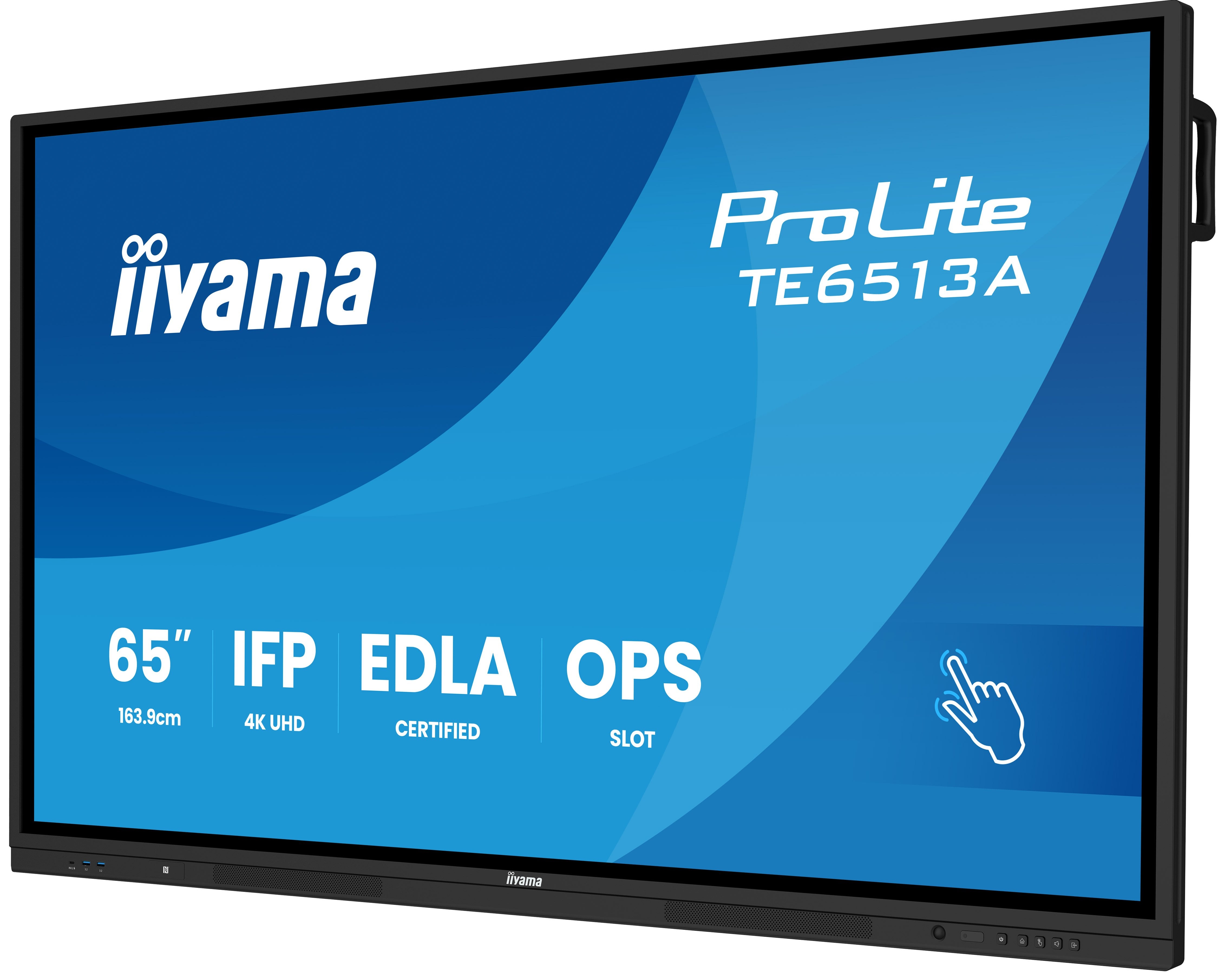 EAN 4948570124800 - iiyama TE6513A-B1AG pantalla de señalización Panel plano interactivo 163,8 cm (64.5") Wifi 500 cd / m² 4K imagen 3