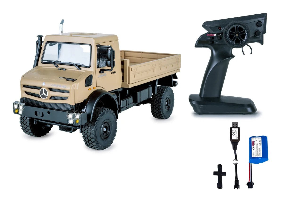 EAN 4042774476182 - Jamara Mercedes-Benz Unimog U5023 modelo controlado por radio Vehículo oruga Motor eléctrico 1:14 imagen 4