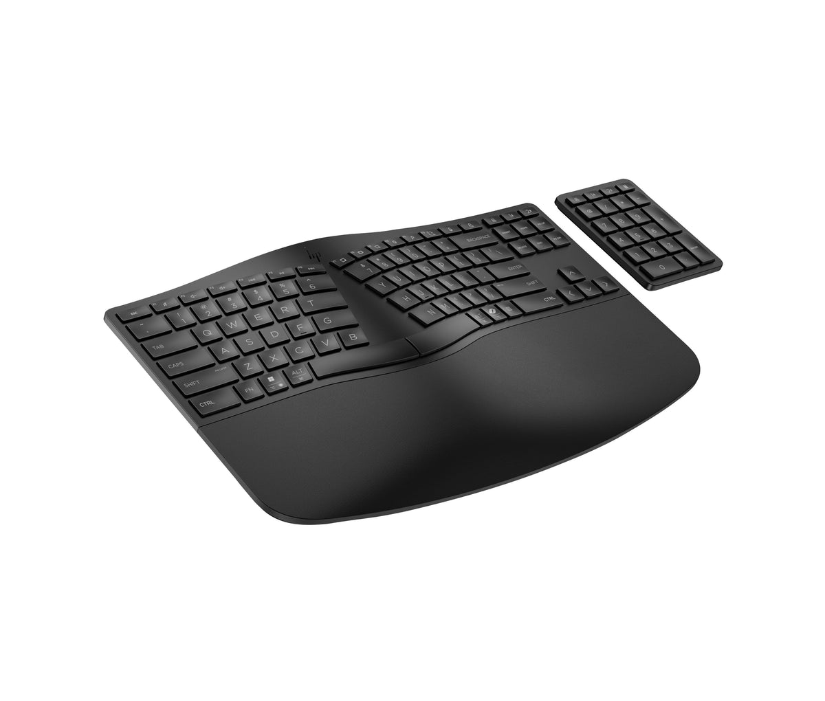 EAN 0197192178041 - HP 965 BLK Ergonomic Wireless Keyboard teclado Hogar RF Wireless + Bluetooth Negro imagen 2