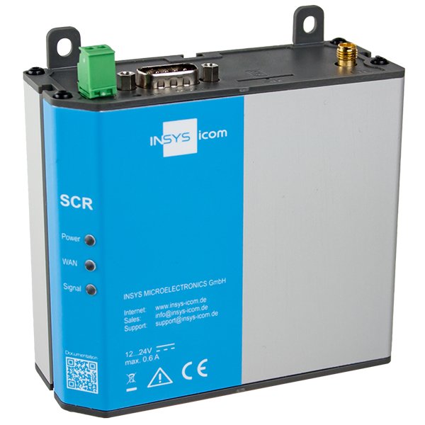 Insys Icom Scr-L200, Lte-Mobilfunk-Router, Emea-Frequenzen, Vpn 2x Ethernet 10 100bt, 1x Rs232 (10020728)
