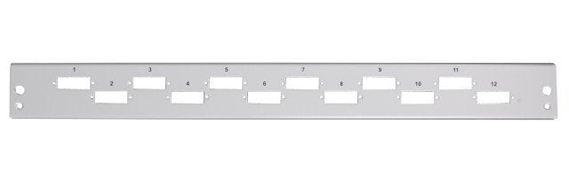 Efb Frontblende 6 X Sc Duplex Lc Quad Horizontal Grau