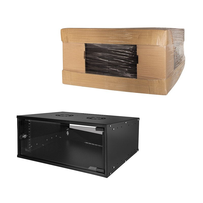 19" Wallmount Box -Eco- 04u, Negro