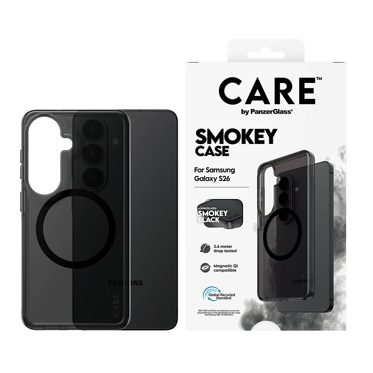 Panzerglass Care Urban Explorer Case Smokey M. Negro Qi Samsung Galaxy S26