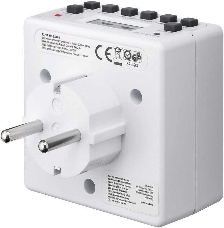 EAN 4040849555411 - Goobay 55541 contador eléctrico Blanco Programador eléctrico diario/semanal imagen 5