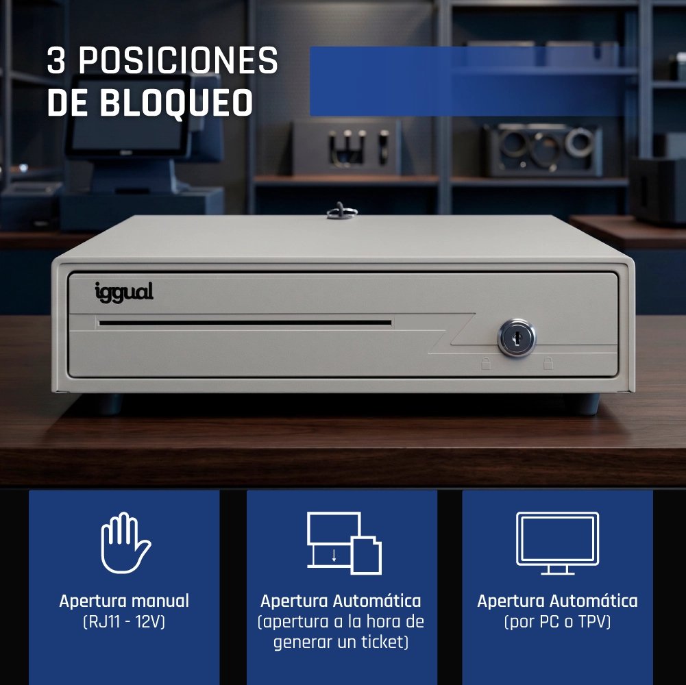 EAN 8435364315316 - iggual IRON-10W Cajón de efectivo electrónico imagen 7