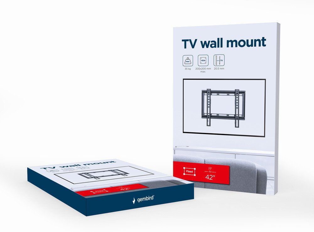 Gembird Wm-42f-04 Soporte Para Tv 106,7 Cm (23-42") Negro