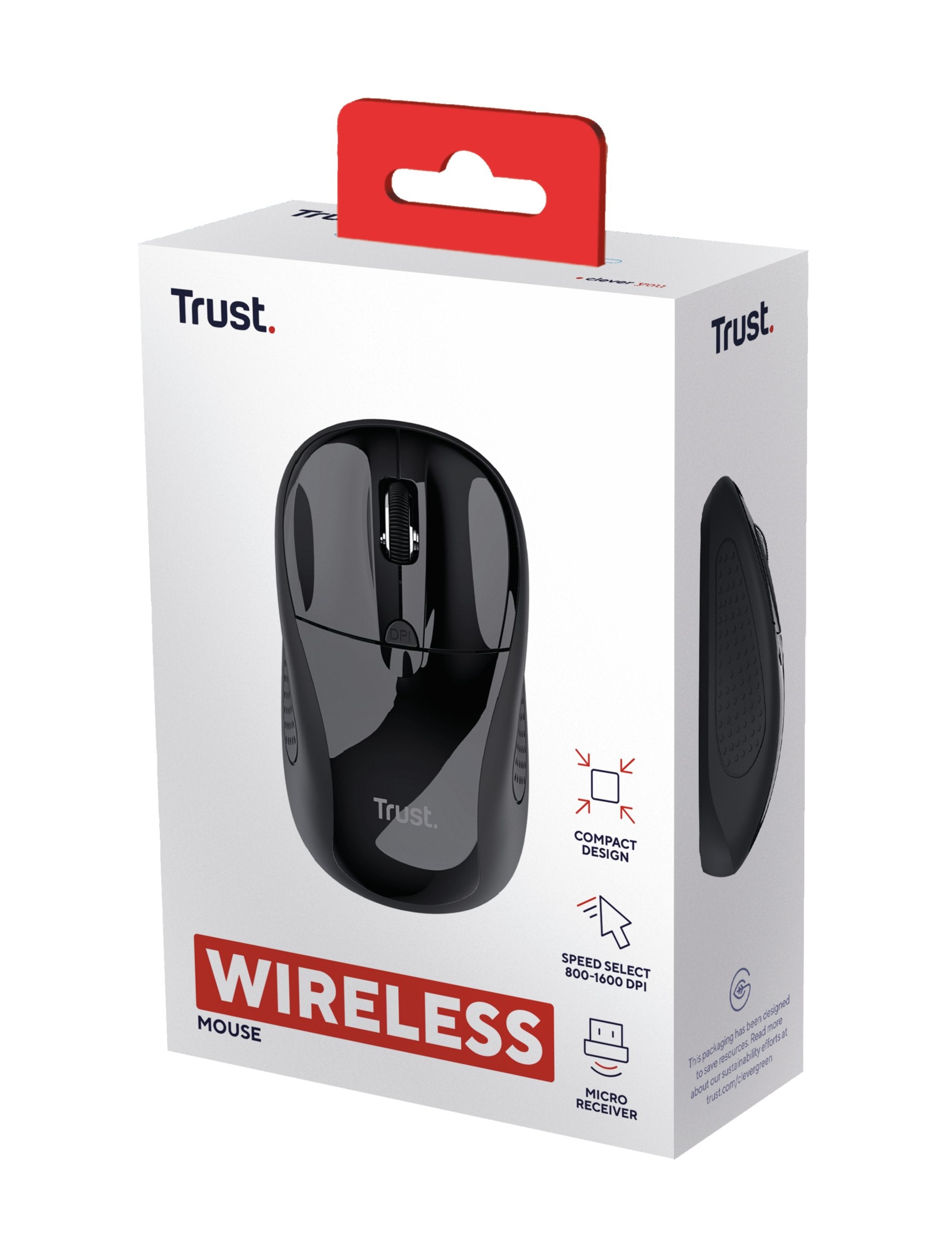 EAN 8713439246582 - Trust 24658 ratón Oficina Ambidextro RF inalámbrico Óptico 1600 DPI imagen 5