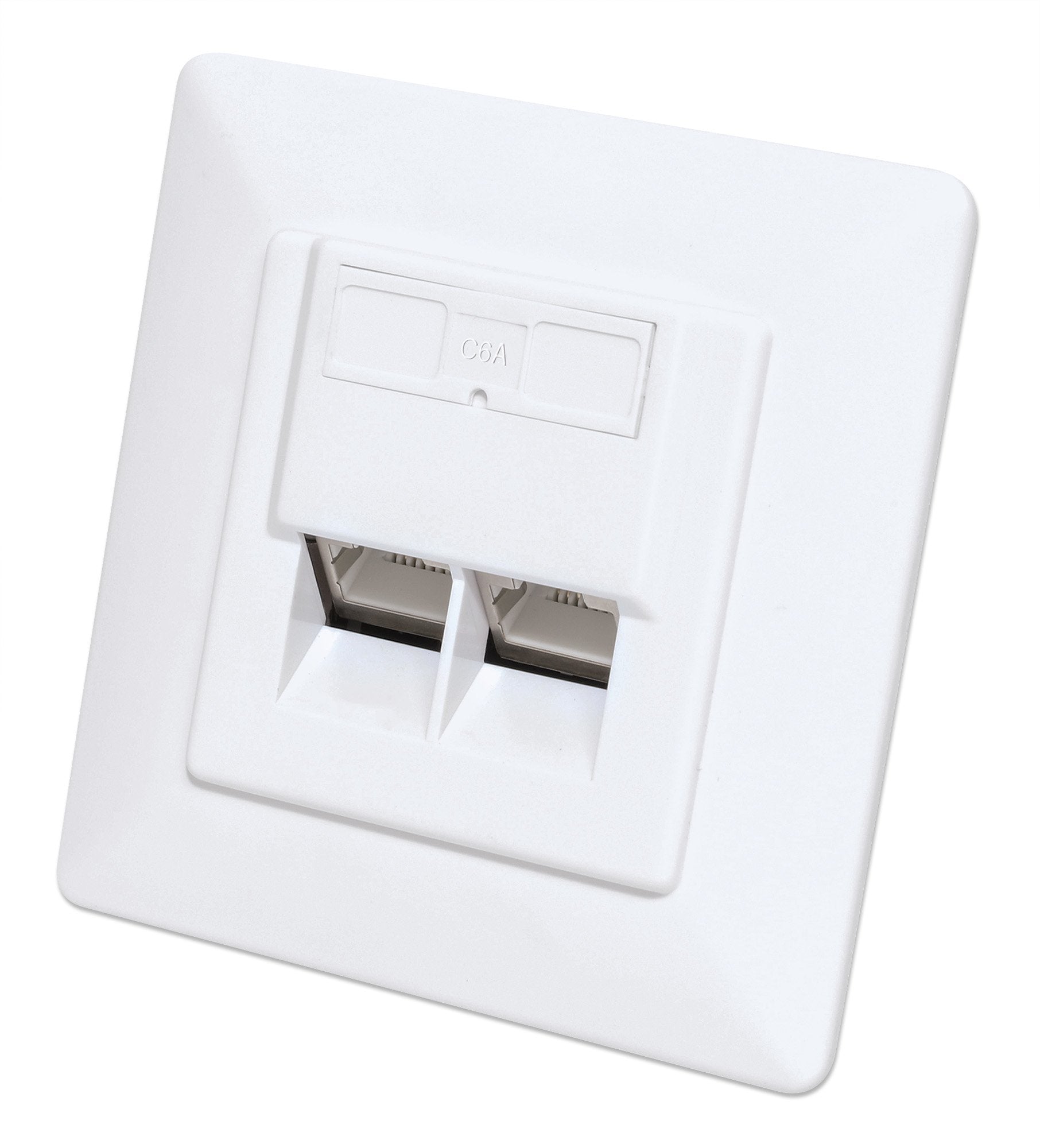 EAN 0766623771917 - Intellinet 771917 toma de corriente 2 x RJ-45 Blanco imagen 1