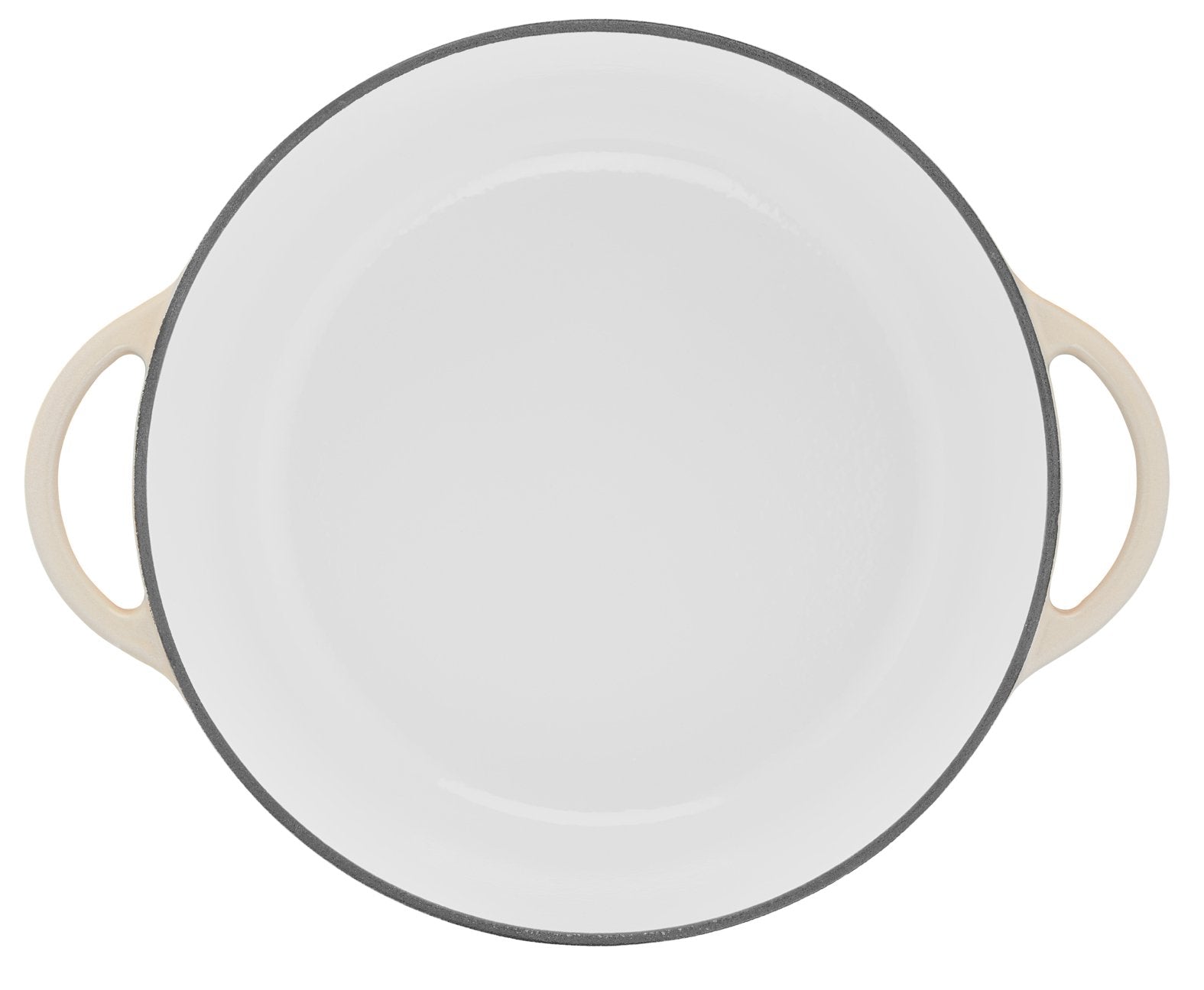 Tefal Servierpfanne Lov Gusseisen Ø 28cm (Beige, Mit Deckel, 3,8 Liter) E25972