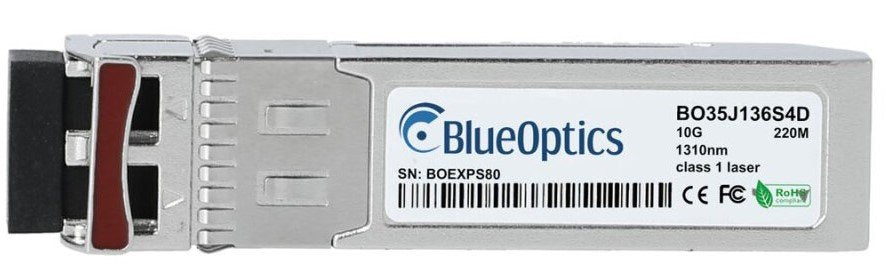 Blueoptics Juniper Ex-Sfp-10ge-Lrm Blueoptics Bo35j136s4d Sfp+ Transceiver, 10gbase-Lrm, Multimode Fiber, 1310nm, 220m