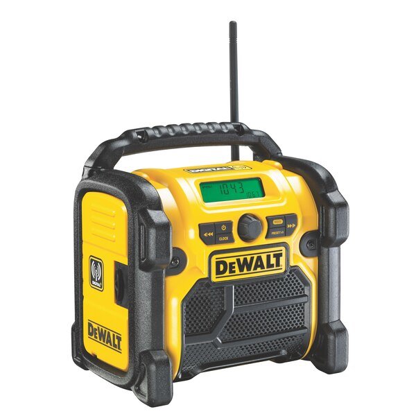 Radio Dewalt Dcr020-Qw  Portátil Digital Negro, Amarillo