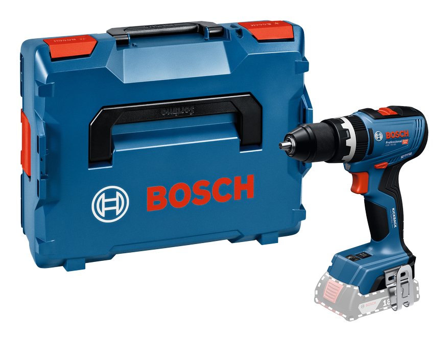 Taladro Percutor Inalámbrico Bosch Professional Gsb 18v-65 Professional Solo, 18 Voltios Azul, Sin Batería Ni Cargador, En L-Boxx 06019n3301