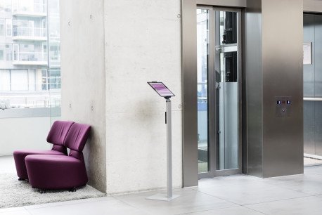 Durable 893223 Soporte Para Tableta Floor Plateado Metálico 8932-23