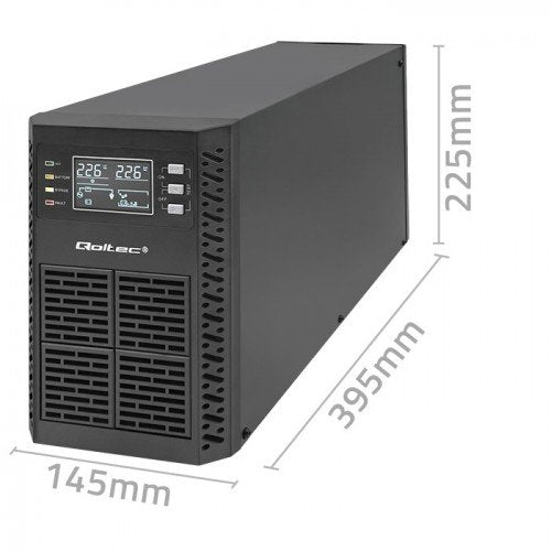 EAN 5901878522814 - Qoltec 52281 sistema de alimentación ininterrumpida (UPS) Doble conversión (en línea) 2 kVA 2000 W 3 sali imagen 11