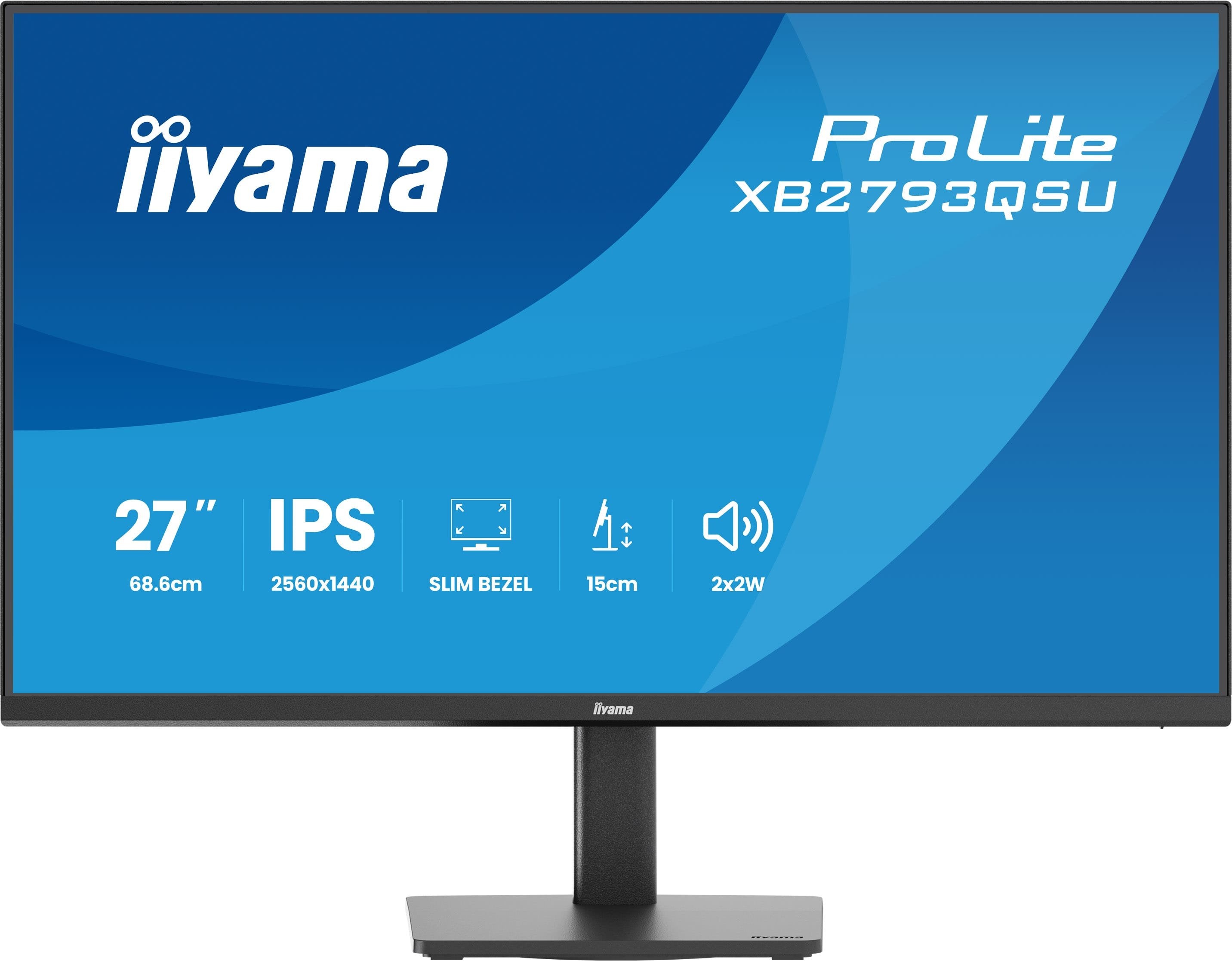 Iiyama 68.6cm 27" Xb2793qsu-B1 16:9 Hdmi+Dp+2xusb Ips