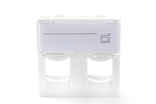 Euro Outlet 45x45 - 2-Port  Module