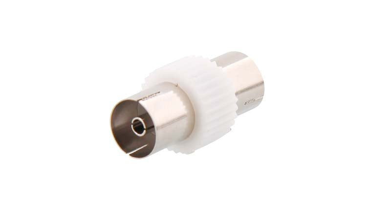 Adaptador T Nb Coaxial 9.5mm Vers 9mm F/F (Blanco)