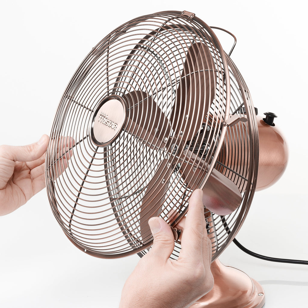 Ventilador Tristar Ve-5970 De Mesa Retro, Cobre