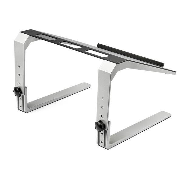 Startech.Com Base Soporte Ajustable Para Ordenador Portátil - De Servicio Pesado - Con 3 Posiciones De Ajuste De Altura, Soporte Para Ordenador Portátil, Negro, Plata, 43,2 Cm (17"), Aluminio, Acero, 20 Kg, Reach, Ce, Rohs