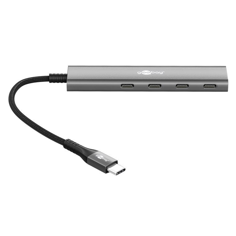 EAN 4040849765643 - Goobay 76564 hub de interfaz USB Tipo C 5000 Mbit/s Gris imagen 3