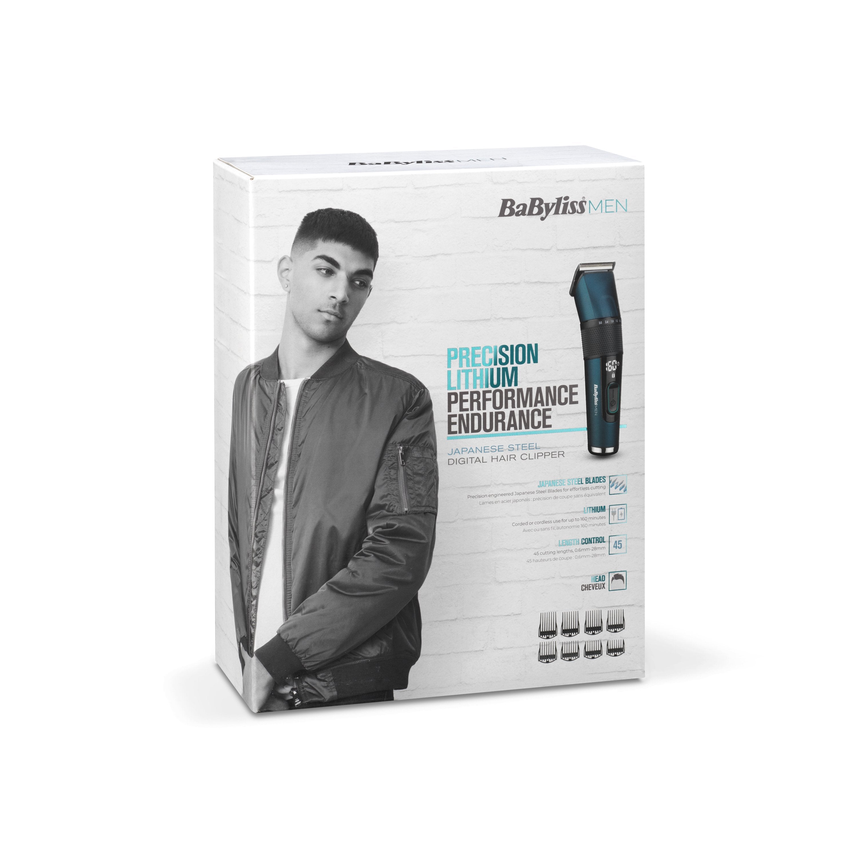Babyliss Hair Clipper Japanese Steel Blue Negro (E990e)