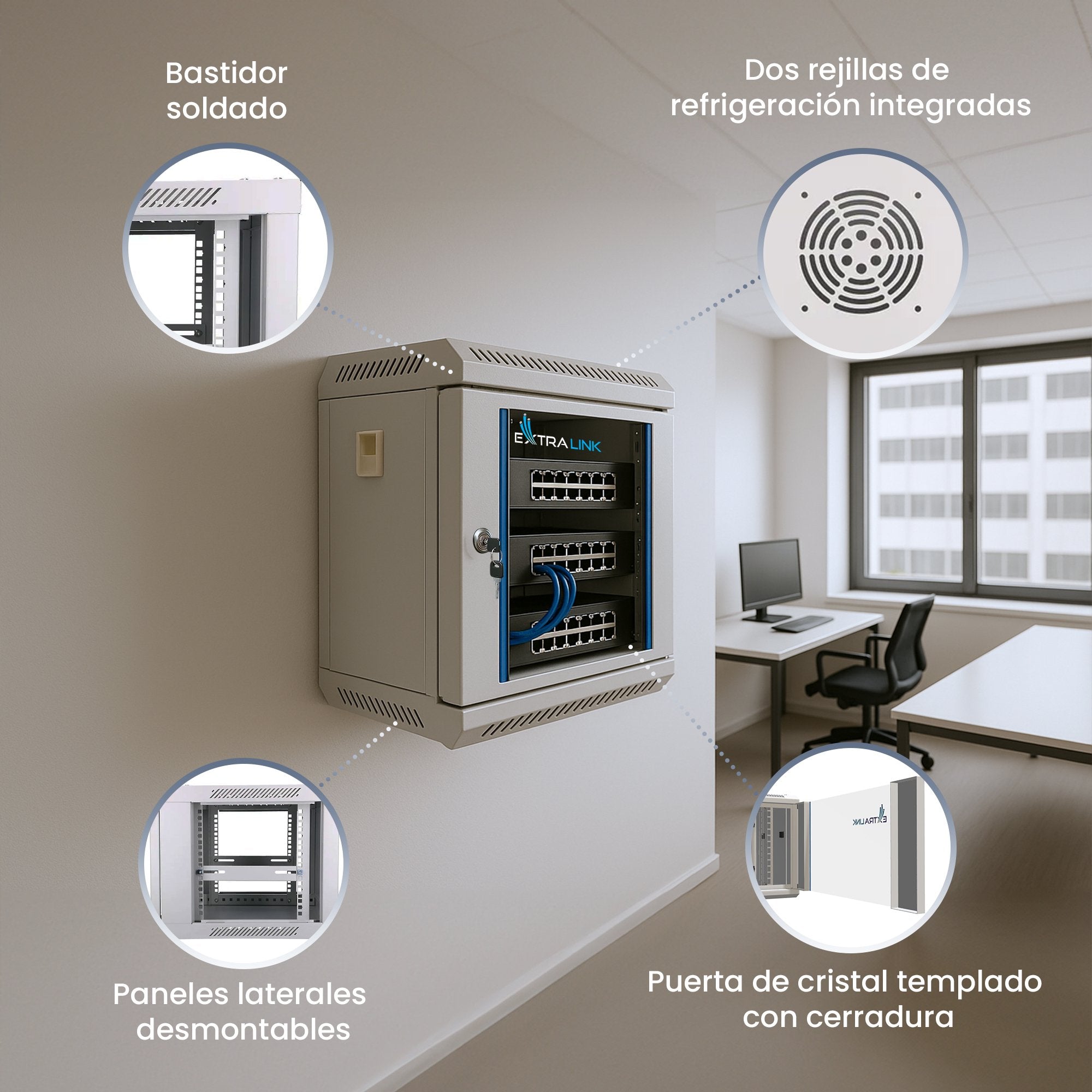 EAN 5903148914473 - Extralink EX.14473 armario rack Bastidor de pared imagen 13