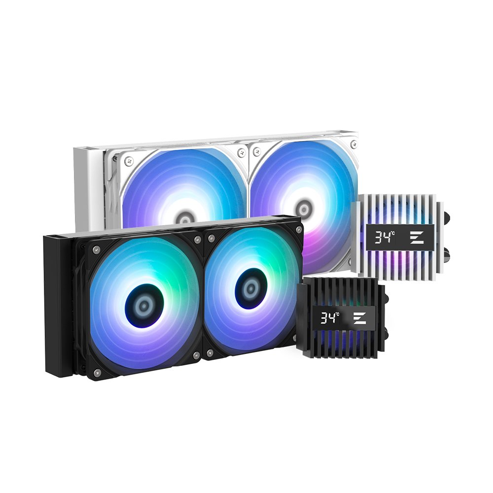 EAN 8800263651108 - Zalman Alpha2 24 ARGB Black Liquid Cooler - Dual 120mm Fan 5yr w imagen 2