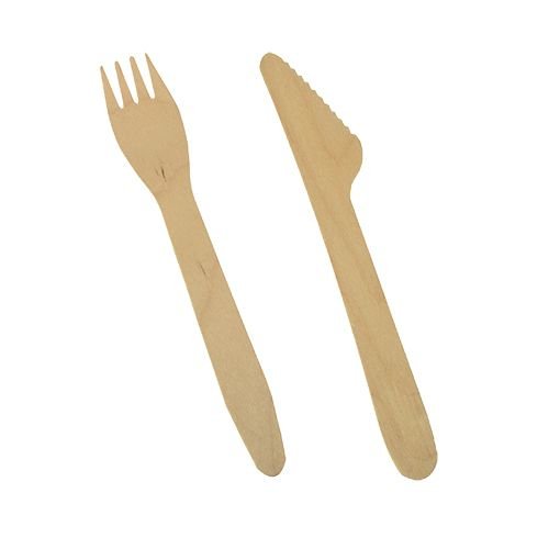 Papstar Einweg-Besteckset Pure Madera - 1 Pack = 250 Set