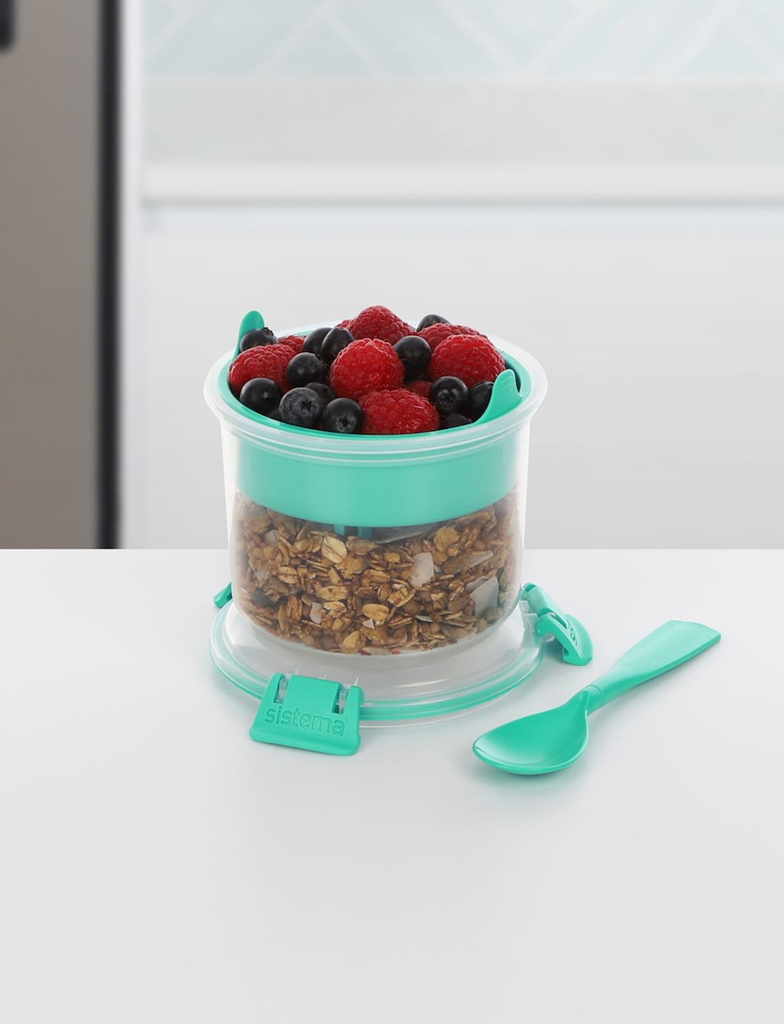 Simema Frühmücksbehälter Breakfam To Go 530 Ml Mint