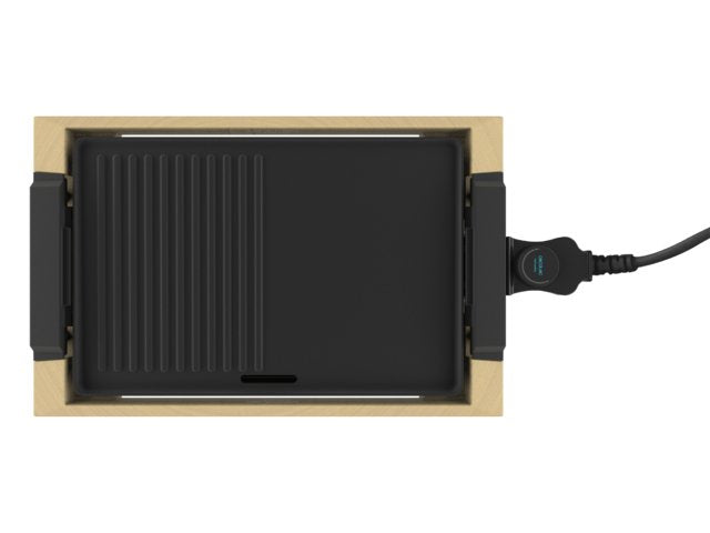 EAN 8435484030588 - Cecotec Tasty&Grill 2000 parrilla de interior 2000 W Bamboo, Negro imagen 2