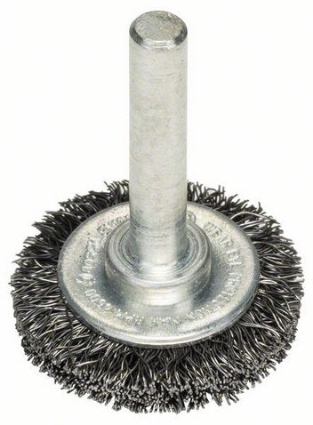 Cepillo De Disco Bosch Professional Ø 30 Mm, Alambre Ondulado Alambre De 0,2 Mm, Eje De 6 Mm, Para Taladros 2608622110