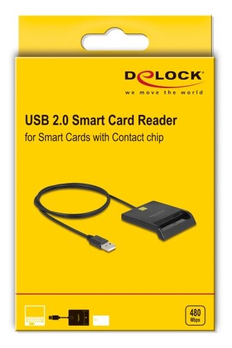 Delock Usb 2.0 Smartcard Kartenleser Para Smartcards Con Kontaktchip