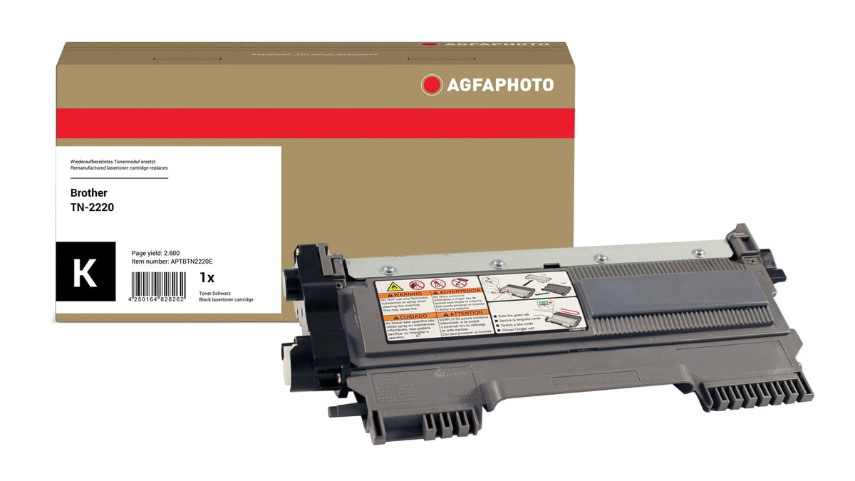 EAN 4250164828262 - AgfaPhoto APTBTN2220E cartucho de tóner 1 pieza(s) Compatible Negro imagen 1