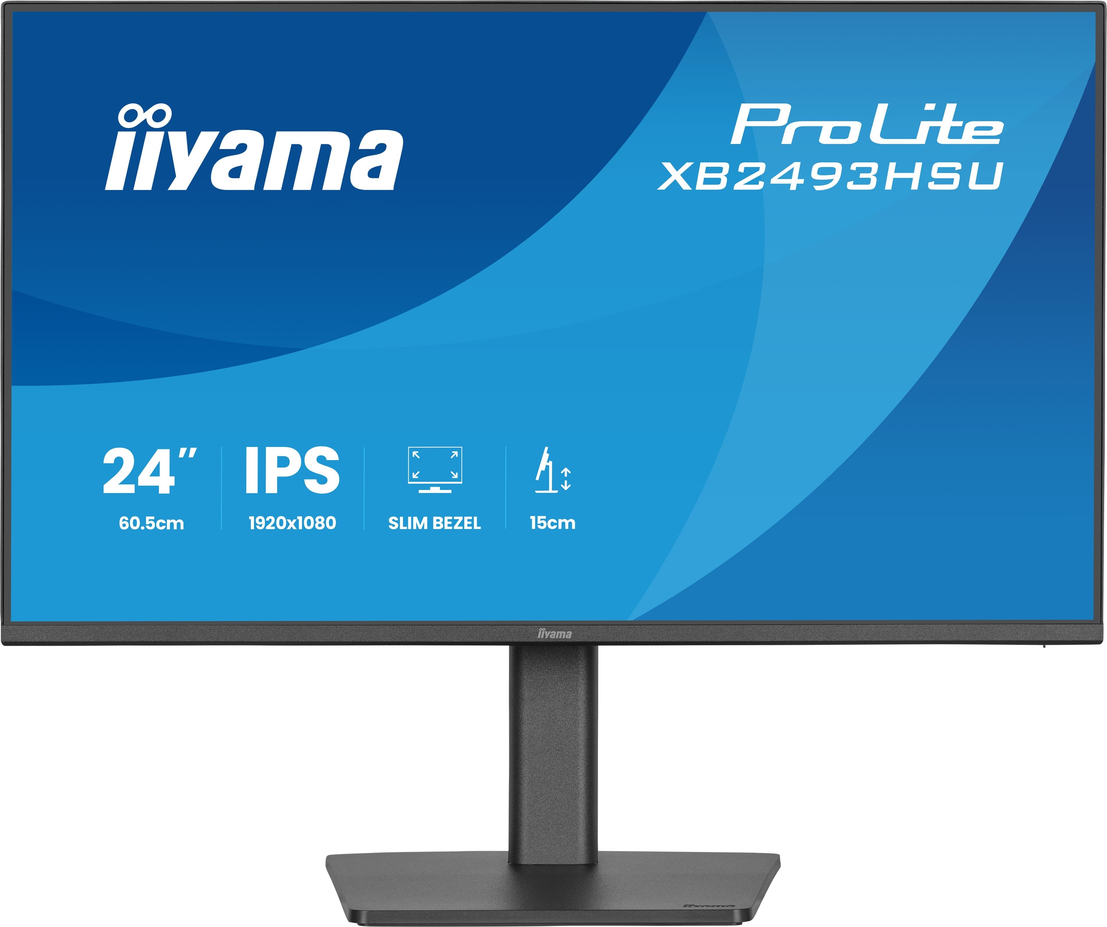 Iiyama 60.5cm 24" Xb2493hsu-B1 16:10 Hdmi+Dp+2xusb Ips
