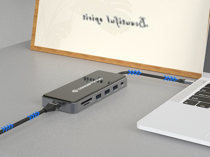 EAN 4015867229125 - Conceptronic DONN14G base para portátil y replicador de puertos Alámbrico USB 3.2 Gen 1 (3.1 Gen 1) Type- imagen 13