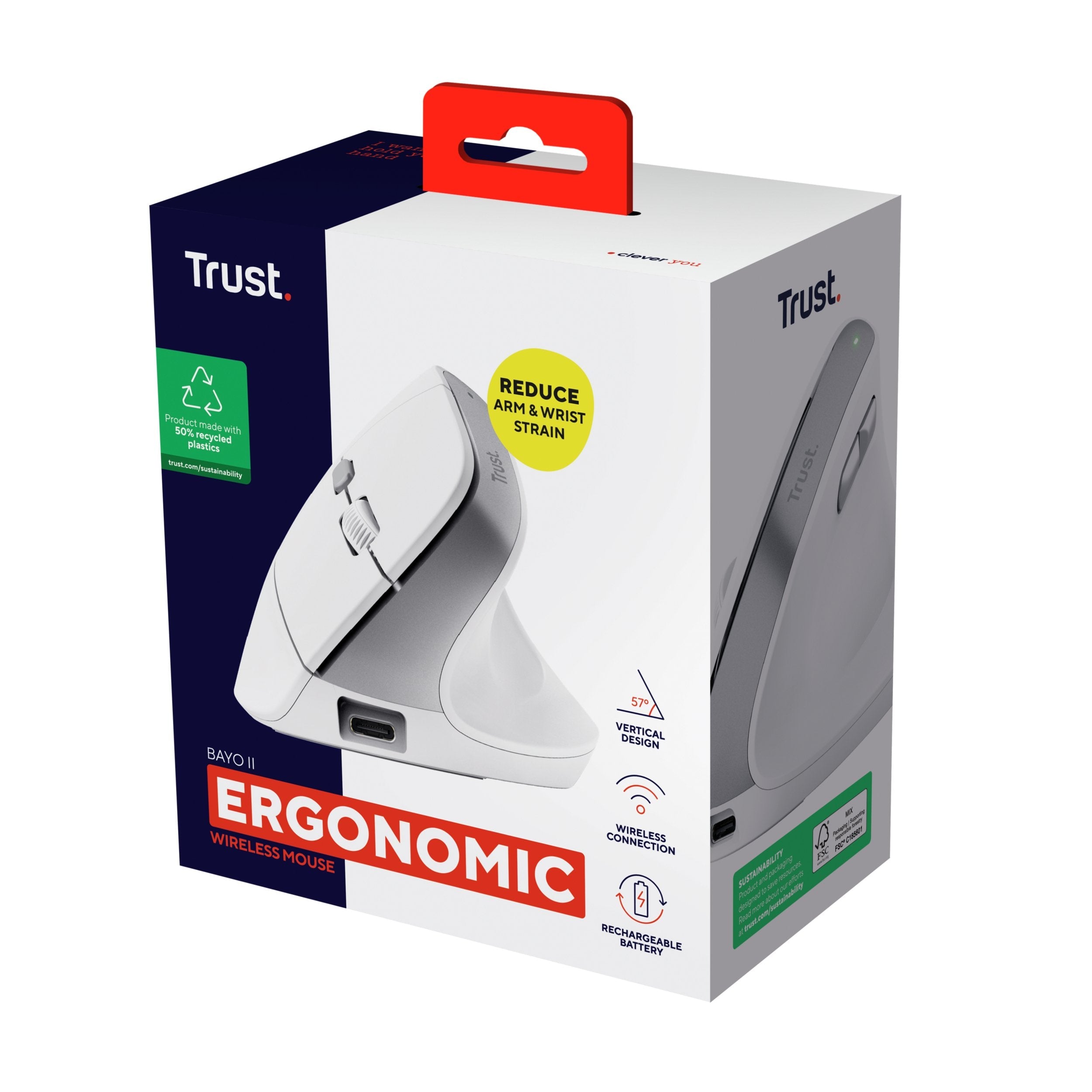 EAN 8713439253986 - Trust Bayo II ratón Oficina mano derecha RF inalámbrico Óptico 2400 DPI imagen 9