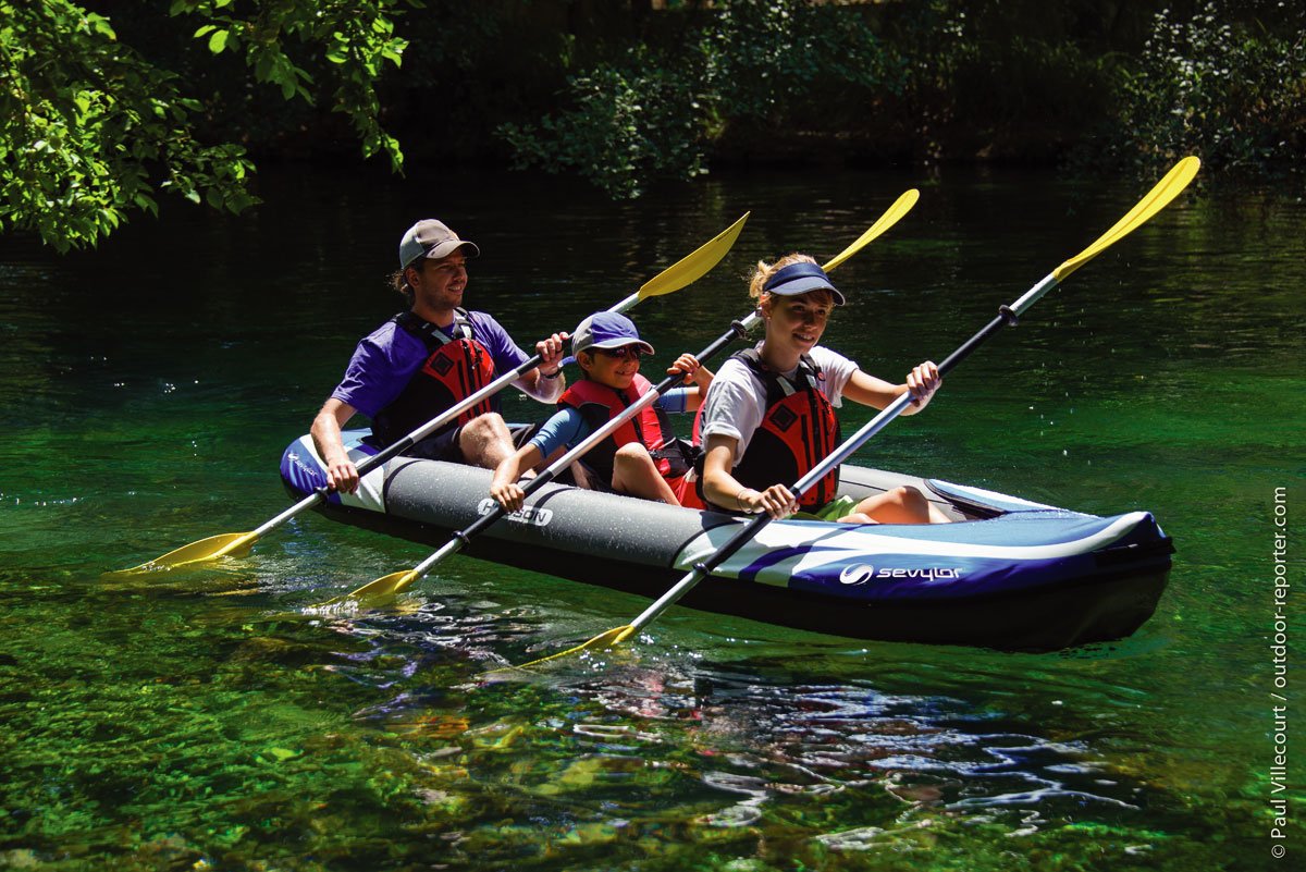 Sevylor Hudson Kayak, Bote Inflable Negro/Azul, 374 X 89 Cm 2000014708