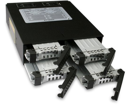 Icy Dock Mb994sp-4sb-1 Panel Bahía Disco Duro 13,3 Cm (5.25") Panel De Instalación Negro
