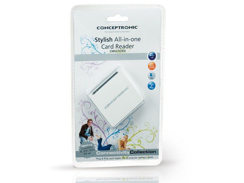Conceptronic Cmulticrsi Lector De Tarjetas De Color Plata Usb 2.0 All - In - One